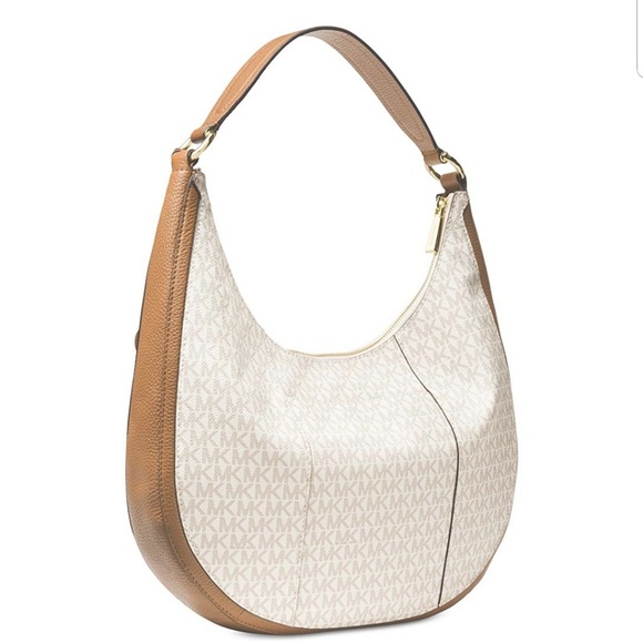 Michael Kors Lydia Large Hobo Vanilla - Picture 1 of 4